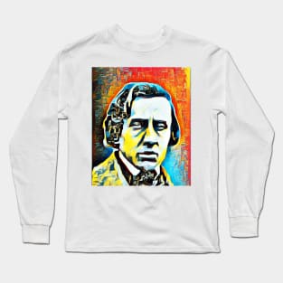 Frédéric Chopin Abstract Portrait | Frédéric Chopin Artwork 2 Long Sleeve T-Shirt